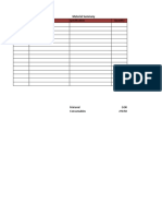 Date Material Specification Quantity