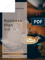 Coffee Shop Business Plan Example PDF