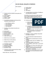 Exercícios de Frase, Oração e Período - Revisão