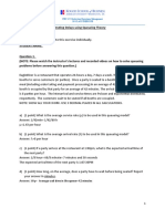 ITEC 355 Production/Operations Management In-Class Exercise