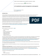 Cirrhosis in Adults - Overview of Complications, General Management, and Prognosis