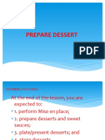 Prepare Desserts