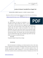 Design and Construction of A Remote Controlled Power Supply Unit