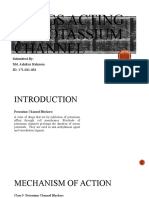 Drugs Acting On Potassium Channel: Submitted By: Md. Ashikur Rahman ID: 171-021-032