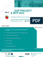 Group Project & MTP 2022: Crédit Agricole CIB Investors Workshop