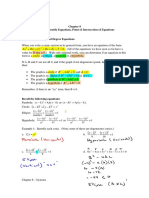 Systems: Identify Equations, Point of Intersection of Equations