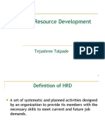 Human Resource Development: Tejashree Talpade