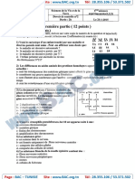 Devoir Controle N2 Avec Correction SVT Lycée Mongi Slim Sfa