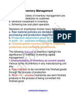 Inventory Management: Raw Material Policies Are Decided by Purchasing and Production Departments