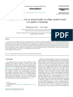 Analysis and Research On Mental Health of College Students Based On Cognitive Computing