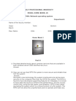 Lovely Professional University Model Home Work: #1 INT406: Network Operating System School