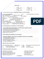 Present Simple 3rd Person, Positive, Negative and Questions: V. Fill in Do / Don't, Does / Doesn't