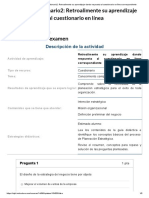 Examen - (AAB01) Cuestionario2 - Retroalimente Su Aprendizaje Dando Respuesta Al Cuestionario en Línea Correspondiente