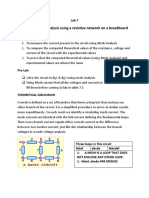 Verifying Mesh Analysis Using A Resistive Network On A Breadboard