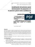 Macdonizacion Del Proceso Penal