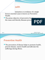 Concept of Prevention, Level of Prevention