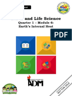 Earth and Life Science: Quarter 1 - Module 6: Earth's Internal Heat