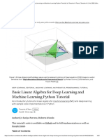 Basic Linear Algebra For Deep Learning and Machine Learning Python Tutorial - by Towards AI Team - Towards AI - Oct, 2020 - Medium PDF