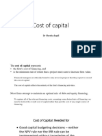 Cost of Capital