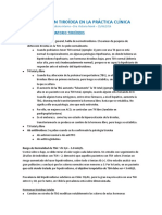 Disfunción Tiroidea en La Práctica Clínica