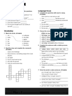 Unit 2 Test: Listening Language Focus