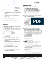 Unit 2 Test B: Listening Language Focus