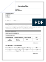 Curriculum Vitae: Kishan S Raval