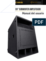 BASSBOSS VS21 Subwoofer Amplificado Manual