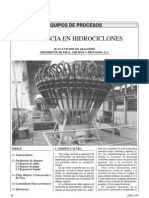 Eficiencia de Hidrociclones