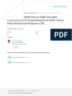 Evaluation of Deflectionin High Strength Concrete HSCI-Beam Reinforced With Carbon Fiber Reinforced Polymer CFRP Bars