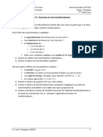 TD 3: Exercice Sur Les Transformations