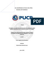 García - Esquerre - Cesar - Augusto - Optimizar - Labor - Investigacion Tesis Ejemplo PDF