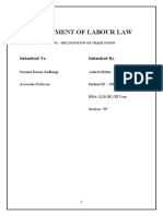 Assignment of Labour Law: Submitted To-Submitted by