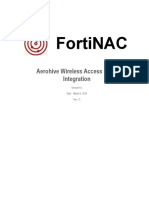 FortiNAC Aerohive Wireless Access Points