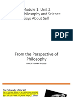 What Philosophy and Science Says About Self