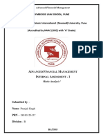 Symbiosis Law School, Pune: A F M I A - 1