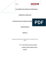 Informe Académico Del Producto Integrador-2: "Modelos de Sistemas de Salud de Perú, Colombia, Chile y Cuba"