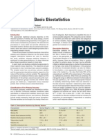 A Review of Basic Biostatistics