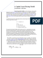 What Does Capital Asset Pricing Model - CAPM Mean?