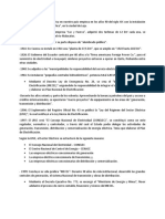 El Inicio de La Industria Eléctrica en Nuestro País Empieza en Los Años 90 Del Siglo XIX Con La Instalación de La Primera