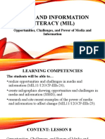 Media and Information Literacy (Mil)