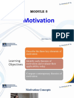 Module 5 (Motivation)