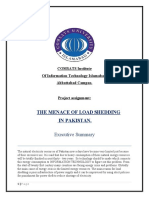 The Menace of Load Shedding in Pakistan.: Executive Summary