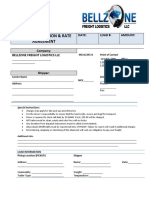 Load Confirmation & Rate Agreement