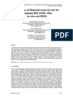 Prediction of Material Removal Rate For Aluminum BIS-24345 Alloy in Wire-Cut EDM