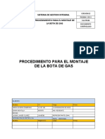 Procedimiento para Montaje de La Bota de Gas