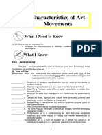 MAPEH10 - ARTS Q1 Module 2 Characteristics of Art Movements V3 1 PDF