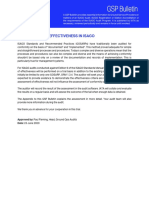 GSP Bulletin 2020 06 Auditing Effectiveness in Isago