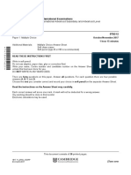 Cambridge International Advanced Subsidiary and Advanced Level