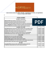 Menú Gourmet PDF